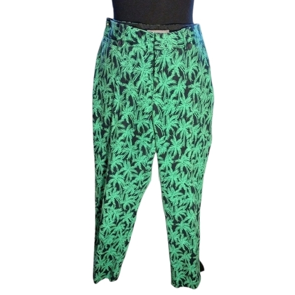 Banana Republic Palm Tree Pants Size 10 - Picture 2 of 5